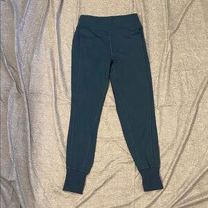 Lululemon Joggers Womens Sz 4 Blue Stretch Taper Active Warmup Athleisure